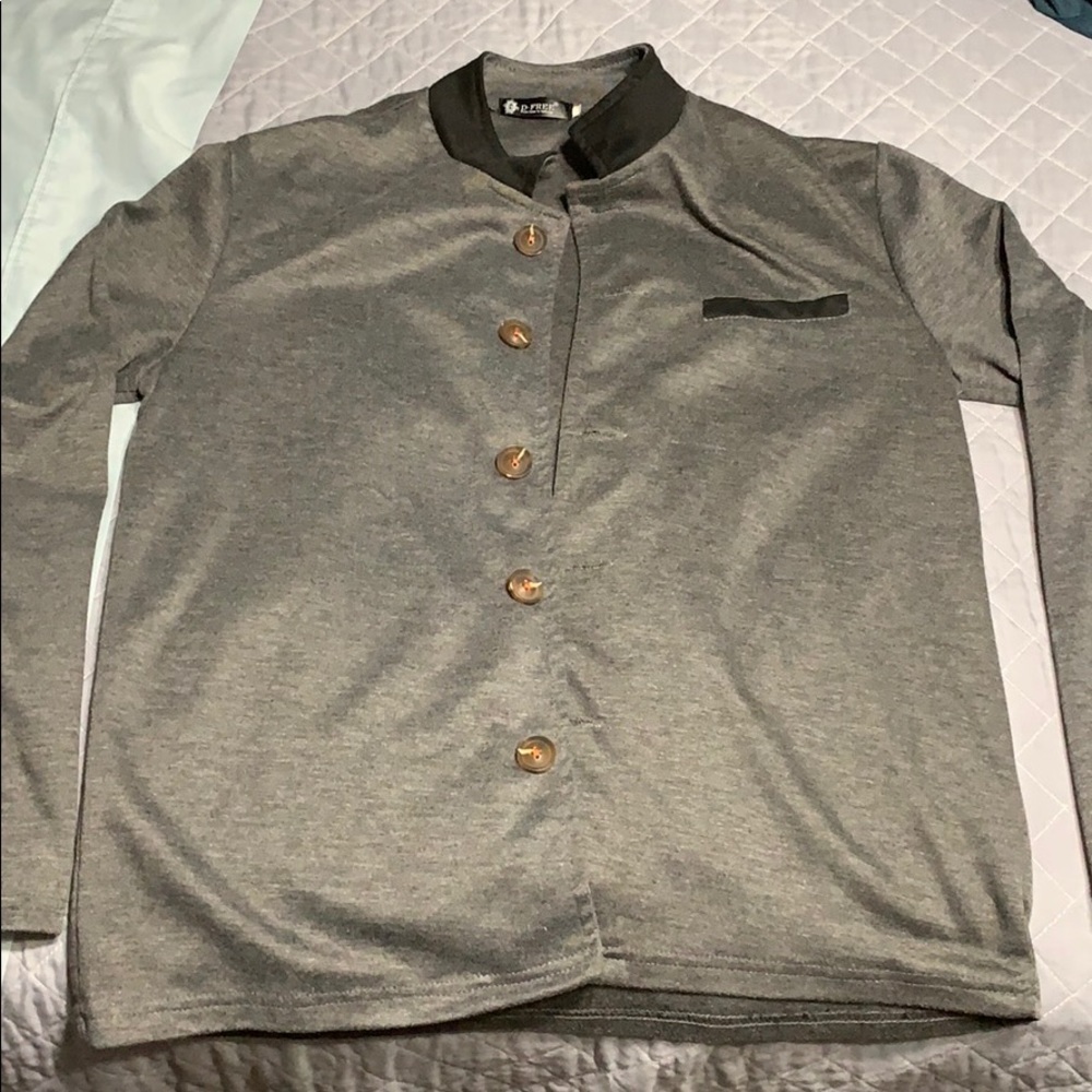 Chinese/Korean Blazer with an Asian style Collar